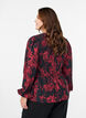 Blouse met smock en lange mouwen, Zwart, Model image number 2