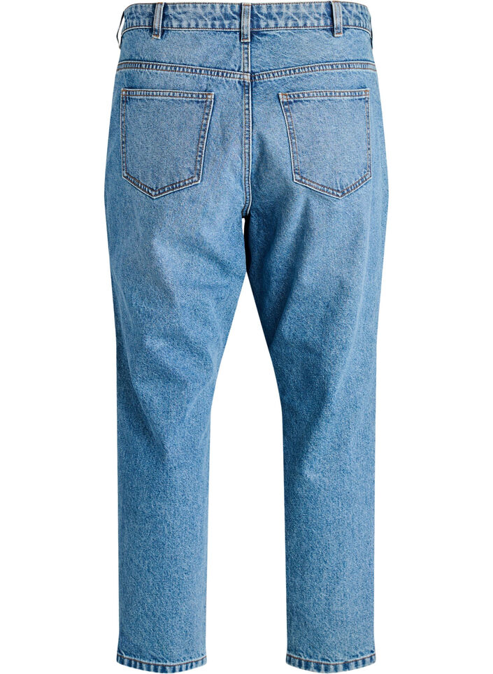 Mille Mom Fit Jeans met hoge taille, Blauw, Packshot image number 1