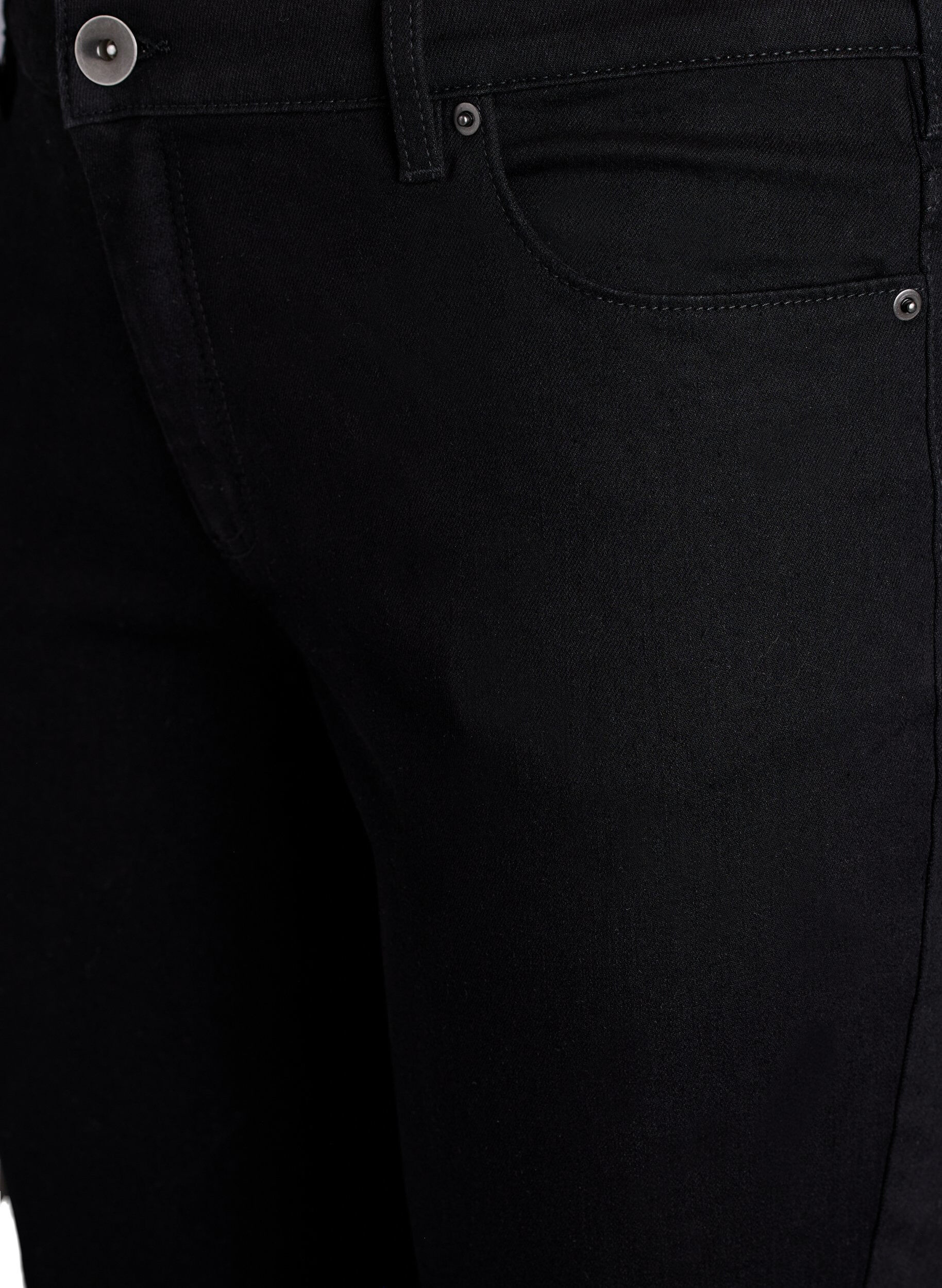 Zizzi Slim-fit Emily jeans met normale taille, Zwart, Packshot image number 2