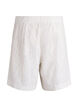Bermuda shorts van kant met hoge taille, Vanille, Packshot image number 1