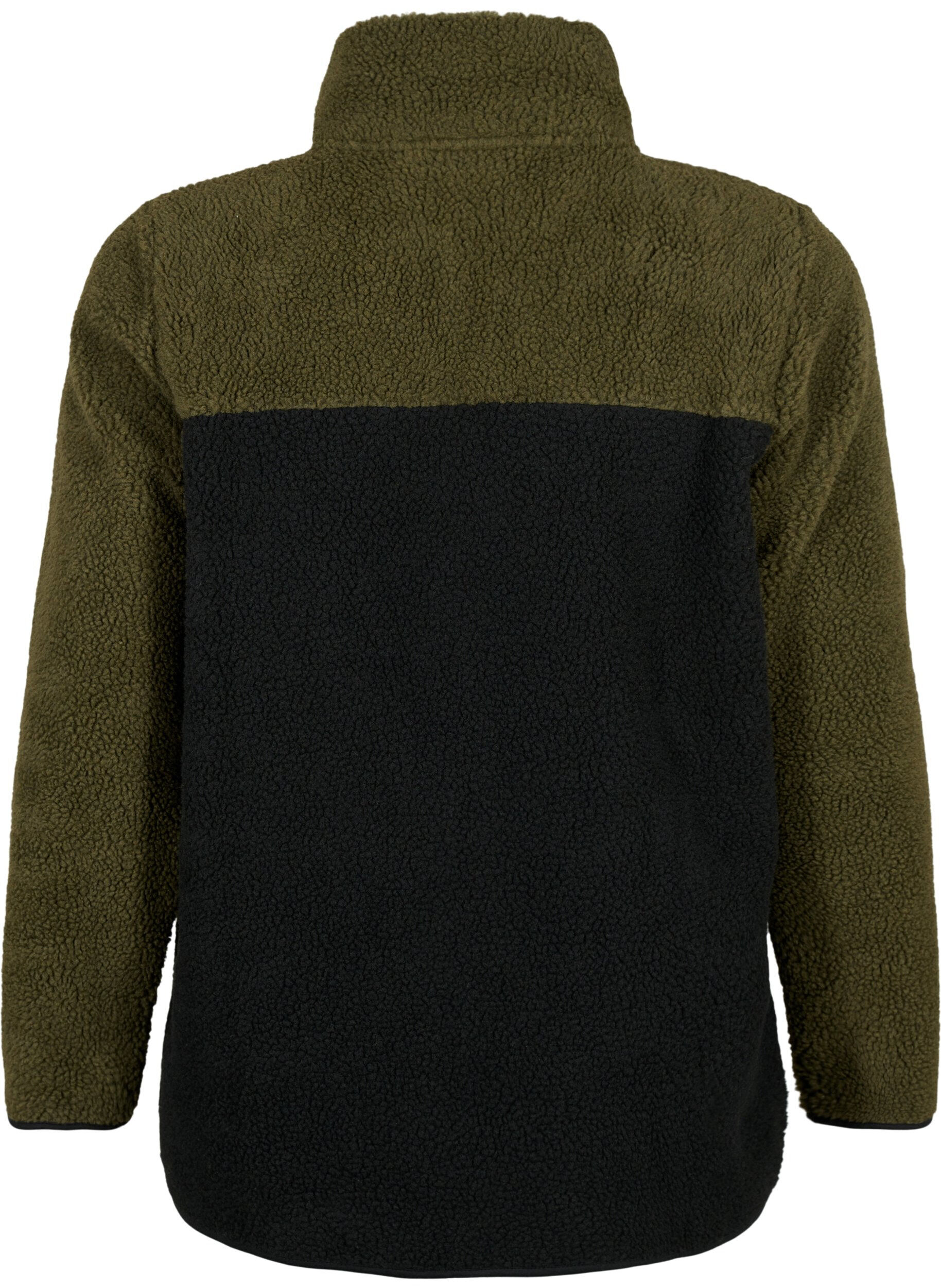 Zizzi Teddy-jas met kleurblok, Forest Night comb., Packshot image number 1