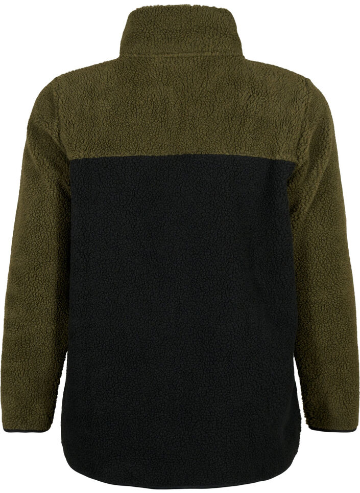 Teddy-jas met kleurblok, Forest Night comb., Packshot image number 1