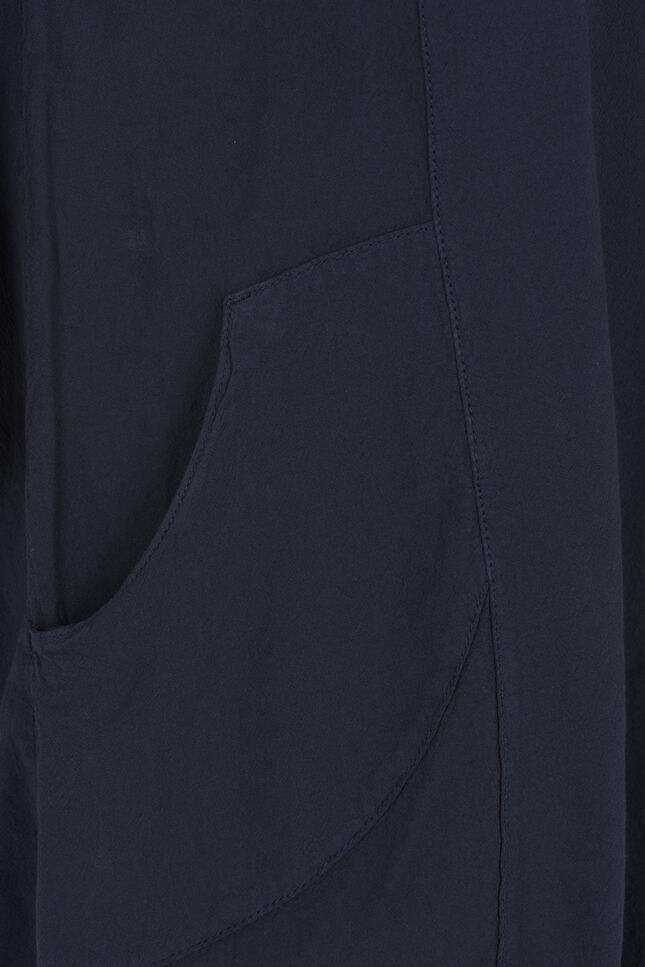 Katoenen jurk met korte mouwen, Blauw, Packshot image number 3