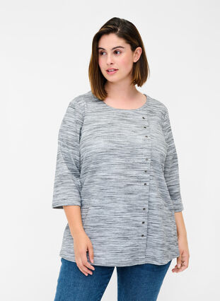 Basic sweatshirt, Light Grey Melange, Model image number 0