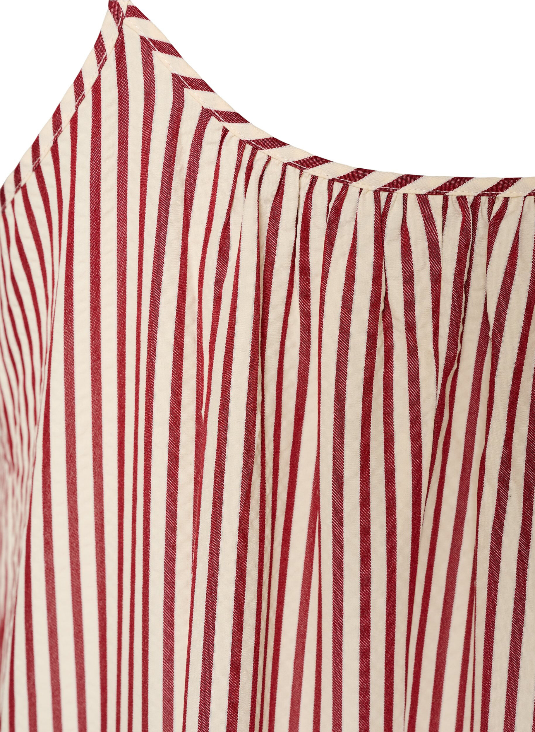 ZizziZomerjurk met strepen en A-lijn pasvorm, Rood, Packshot image number 3