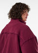 Teddyjas met broderie anglaise rand en hoge kraag, Rood, Model image number 3