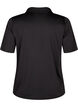 Poloshirt met V-hals, Black, Packshot image number 1