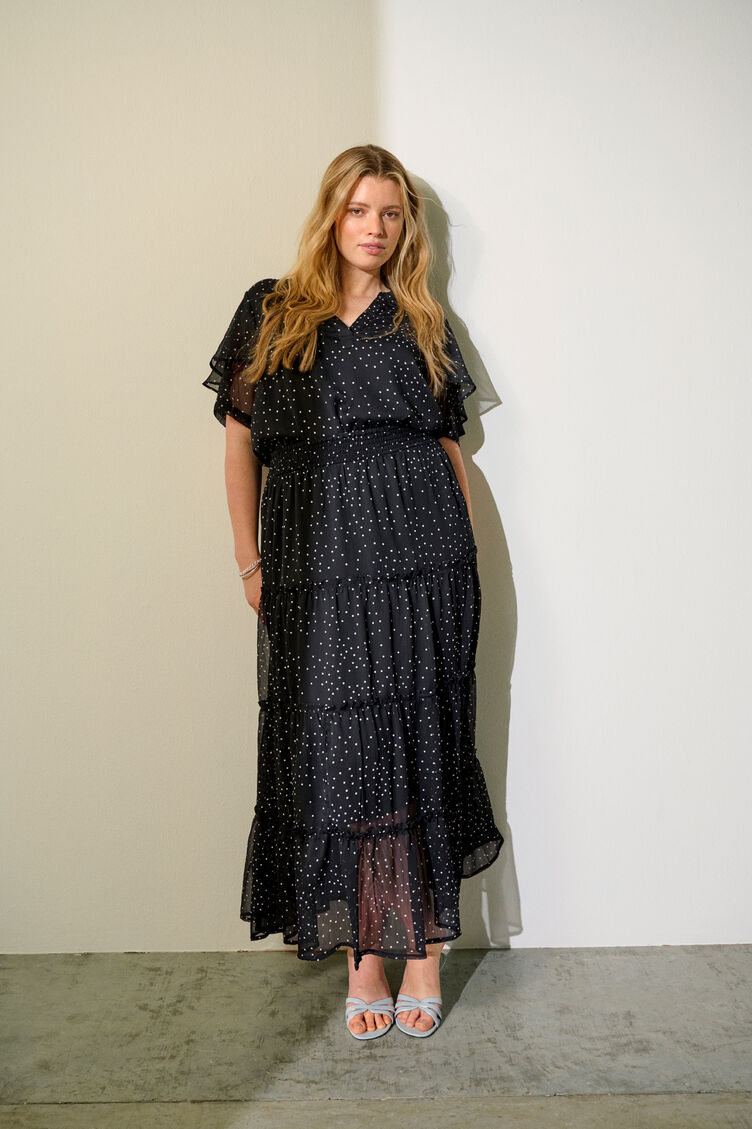 Zwarte set met stippen, , Model