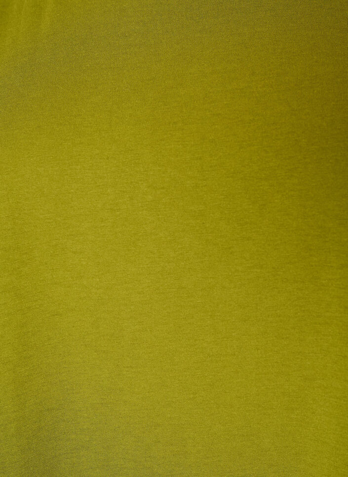 T-shirt met korte mouwen van katoenmix, Groen, Packshot image number 2