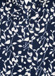 Katoenen blouse met 3/4 mouwen en print, Navy Blazer Leaf, Packshot image number 2