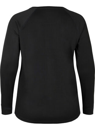 Ski-onderhemd met lange mouwen, Black, Packshot image number 1