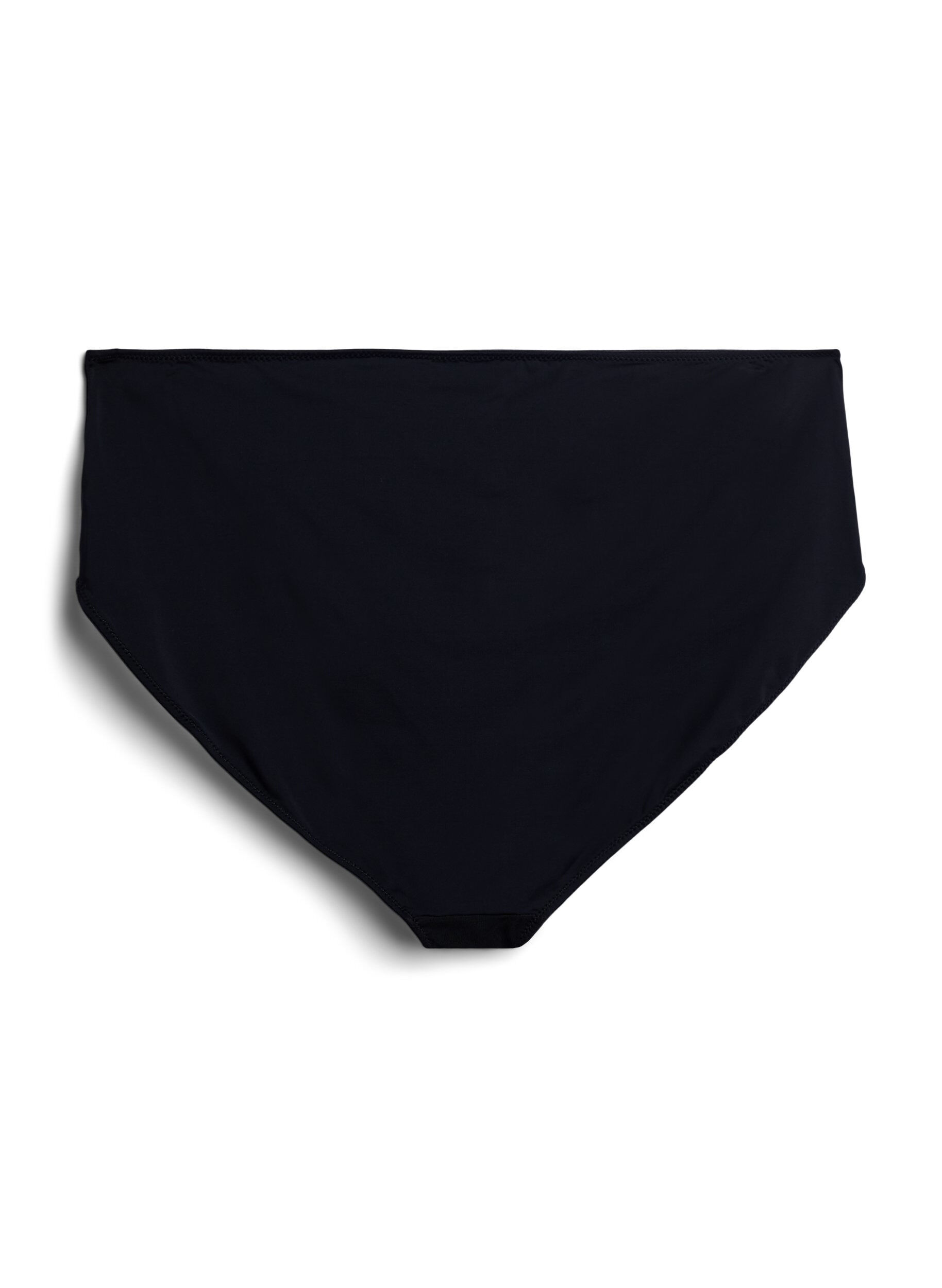 Zizzi Microvezel panties met mesh en borduurwerk, Zwart, Packshot image number 1