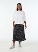 Basic T-shirt met lange mouwen, Wit, Model image number 1
