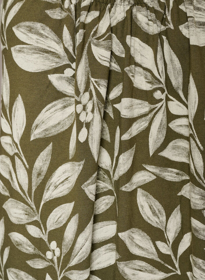 Jurk met middelhoge bandjes van biologisch katoen, Groen, Packshot image number 2