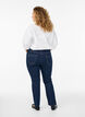 Slim fit Vilma jeans met hoge taille, Blauw, Model image number 1