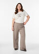 T-shirt met print, Wit, Model image number 1