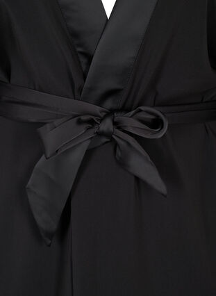 Kimono met striksluiting, Black, Packshot image number 2