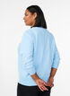 Fijngebreide vest met ronde hals, Blauw, Model image number 2