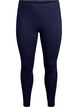 Basisleggings met extra lengte, Blauw, Packshot image number 0