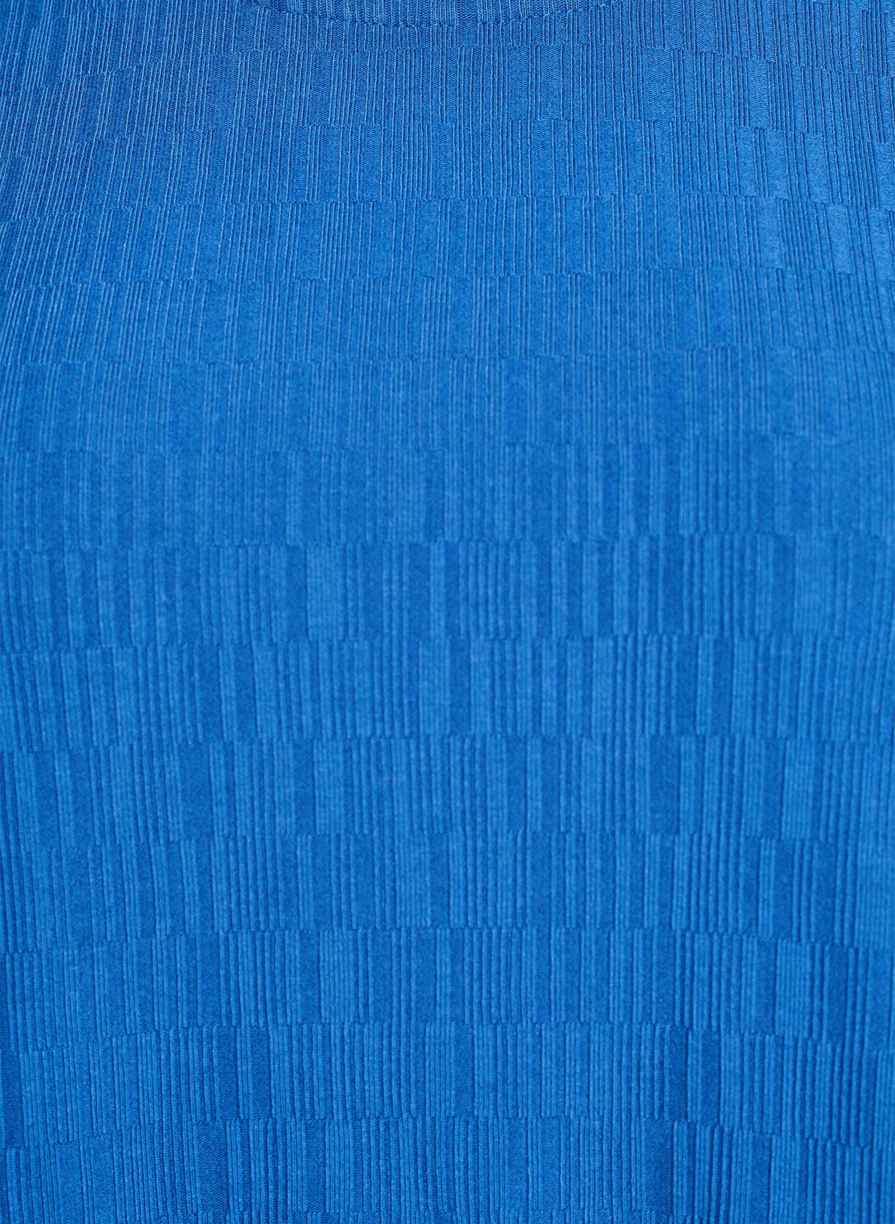 ZizziBlouse met textuur en 3/4 mouwen, Blauw, Packshot image number 2