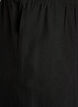 Wijde linnen en viscose broek, Zwart, Packshot image number 2