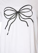 T-shirt van biologisch katoen met decoratief motief, Wit, Packshot image number 2