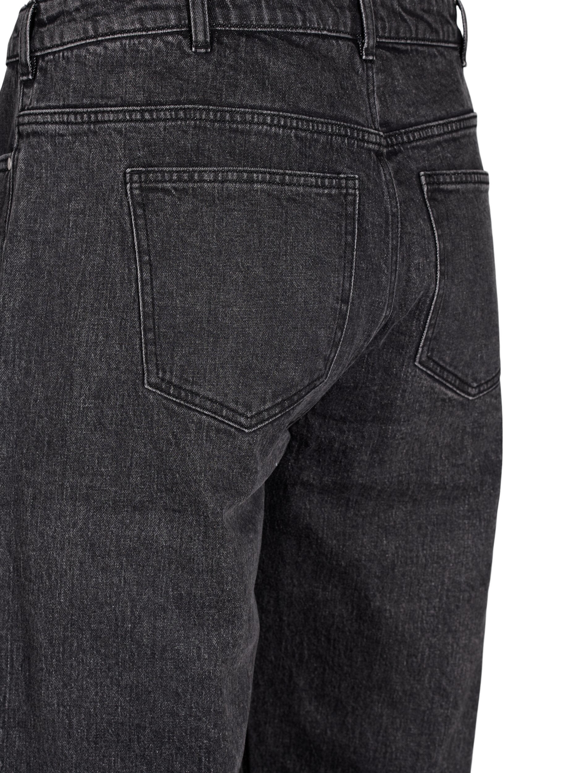 Zizzi Losse jeans met gekorte lengte, Grijs, Packshot image number 3