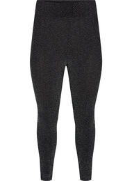 Legging met glitterpatroon, Silver ZigZagShimmer