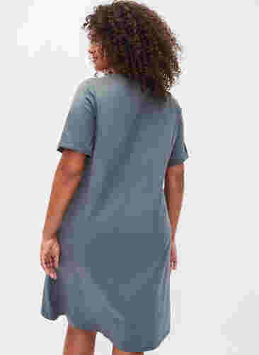 Katoenen nachthemd met korte mouwen en print, Balsam W. Everybody, Model image number 1