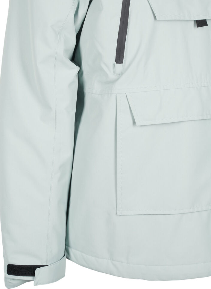 Functionele ski-anorak met capuchon, Groen, Packshot image number 3