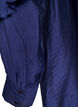 Viscose jurk met ruches en strikbandjes, Blauw, Packshot image number 3