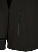 Kort softshelljack met afneembare capuchon, Zwart, Packshot image number 3