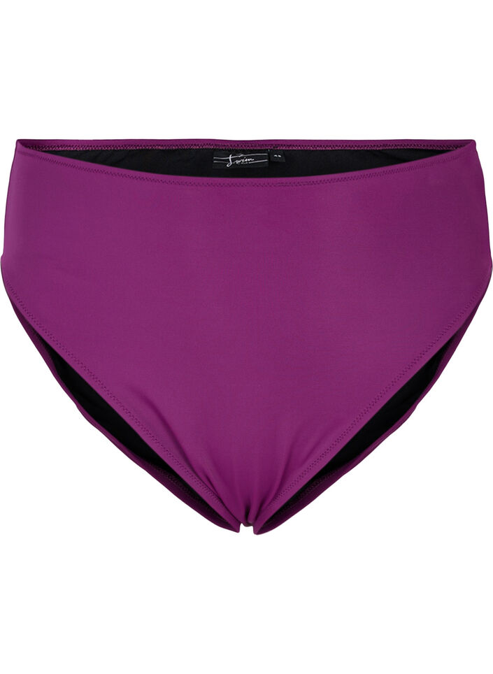 Bikinibroekje met hoge taille, Paars, Packshot image number 0