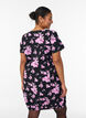 Katoenen jurk met korte mouwen en print, Zwart, Model image number 2