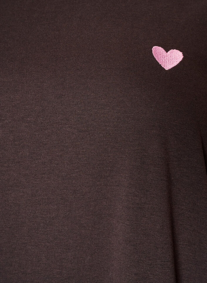 T-shirt met print, Bruin, Packshot image number 2