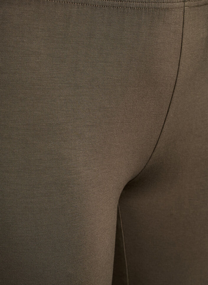 Basic 3/4-legging in viscose, Groen, Packshot image number 2