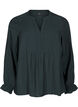 Blouse met lange mouwen en een V-hals, Scarab, Packshot image number 0