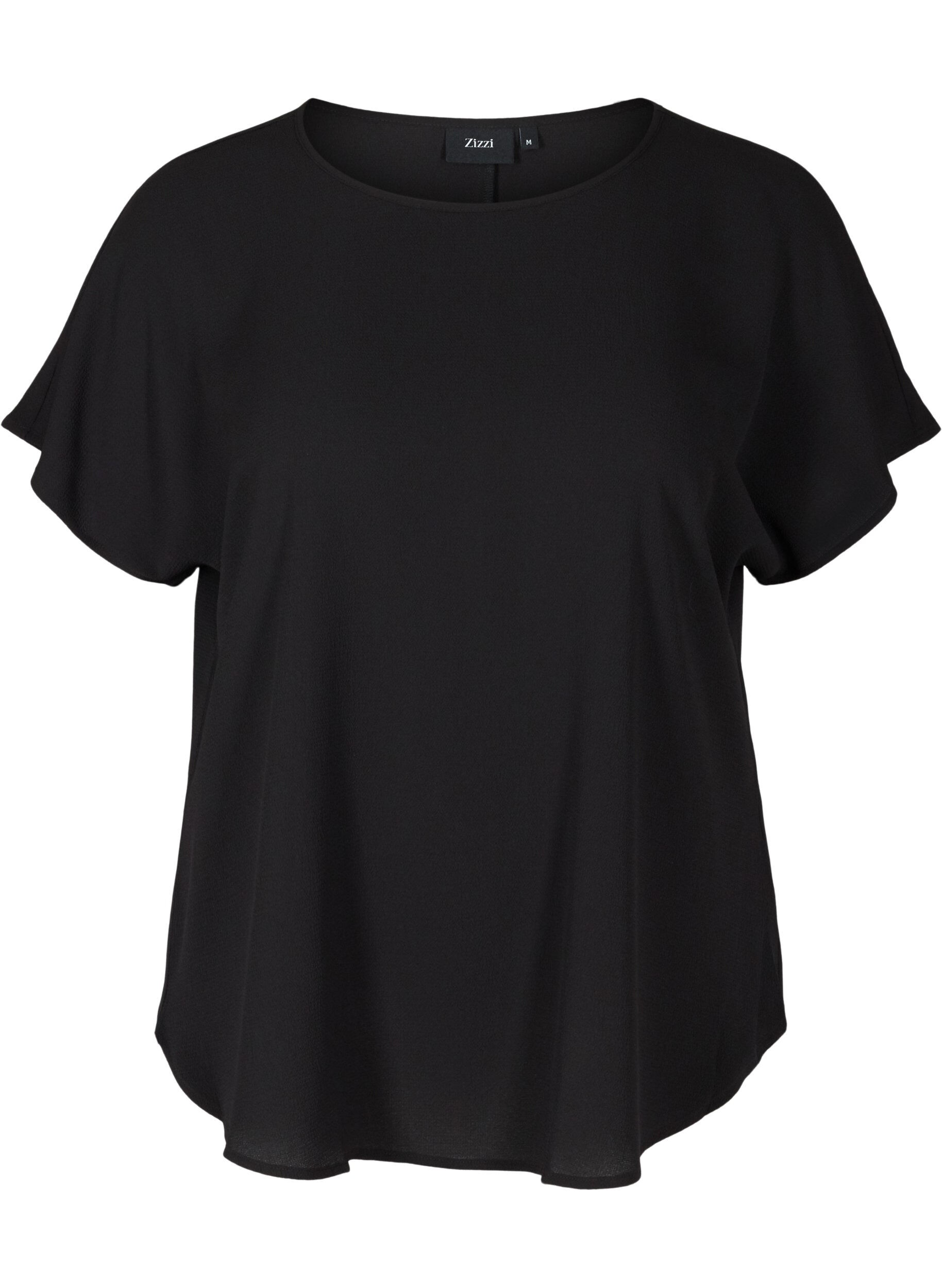 Top met korte mouwen en ronde hals
