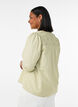 Blouse met smock en 3/4-mouwen, Groen, Model image number 2