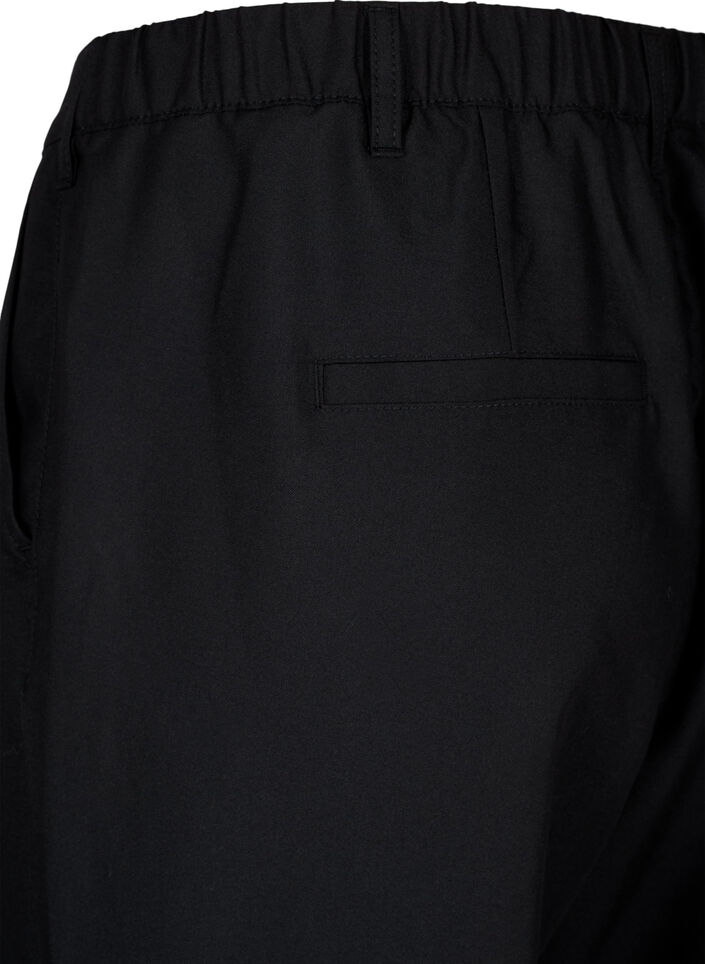 Rechte broek met hoge taille, Black, Packshot image number 3