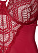 Body van kant met beugels en bandjesdetails, Rood, Packshot image number 2