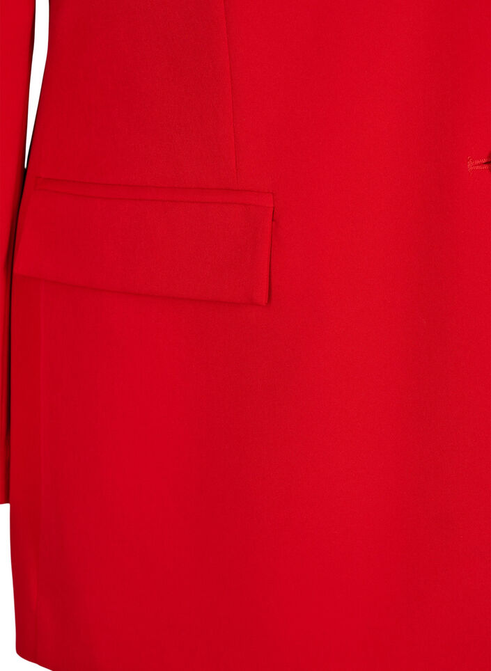 Klassieke blazer met knoopsluiting, Rood, Packshot image number 3