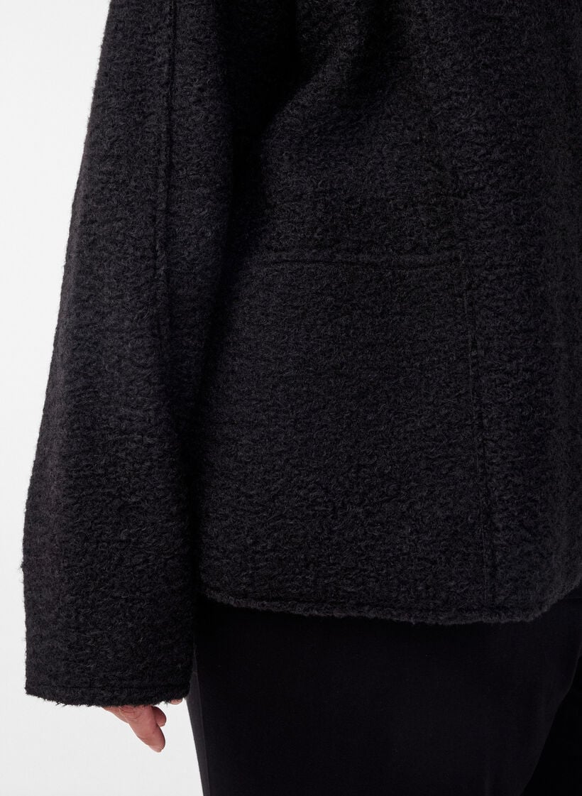 Losvallend vest met zakken, Zwart, Model image number 3