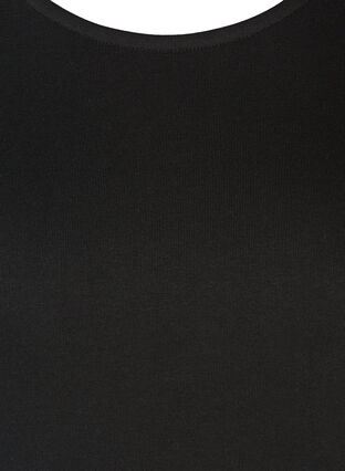 Katoenen sweatjurk met zakken en a-lijn, Black, Packshot image number 2