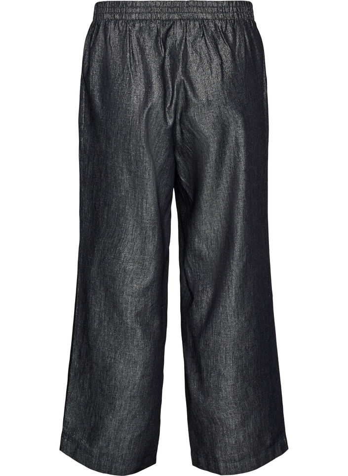 Straight-fit jeans met glitterdraad, Grijs, Packshot image number 1
