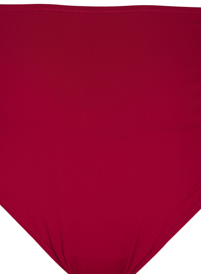 Microvezel string met kanten details, Rood, Packshot image number 2