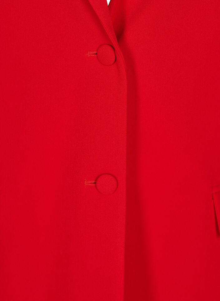 Klassieke blazer met knoopsluiting, Rood, Packshot image number 2