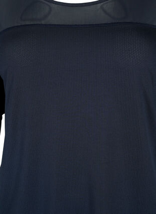 Sportshirt met mesh en korte mouw, Night Sky, Packshot image number 2