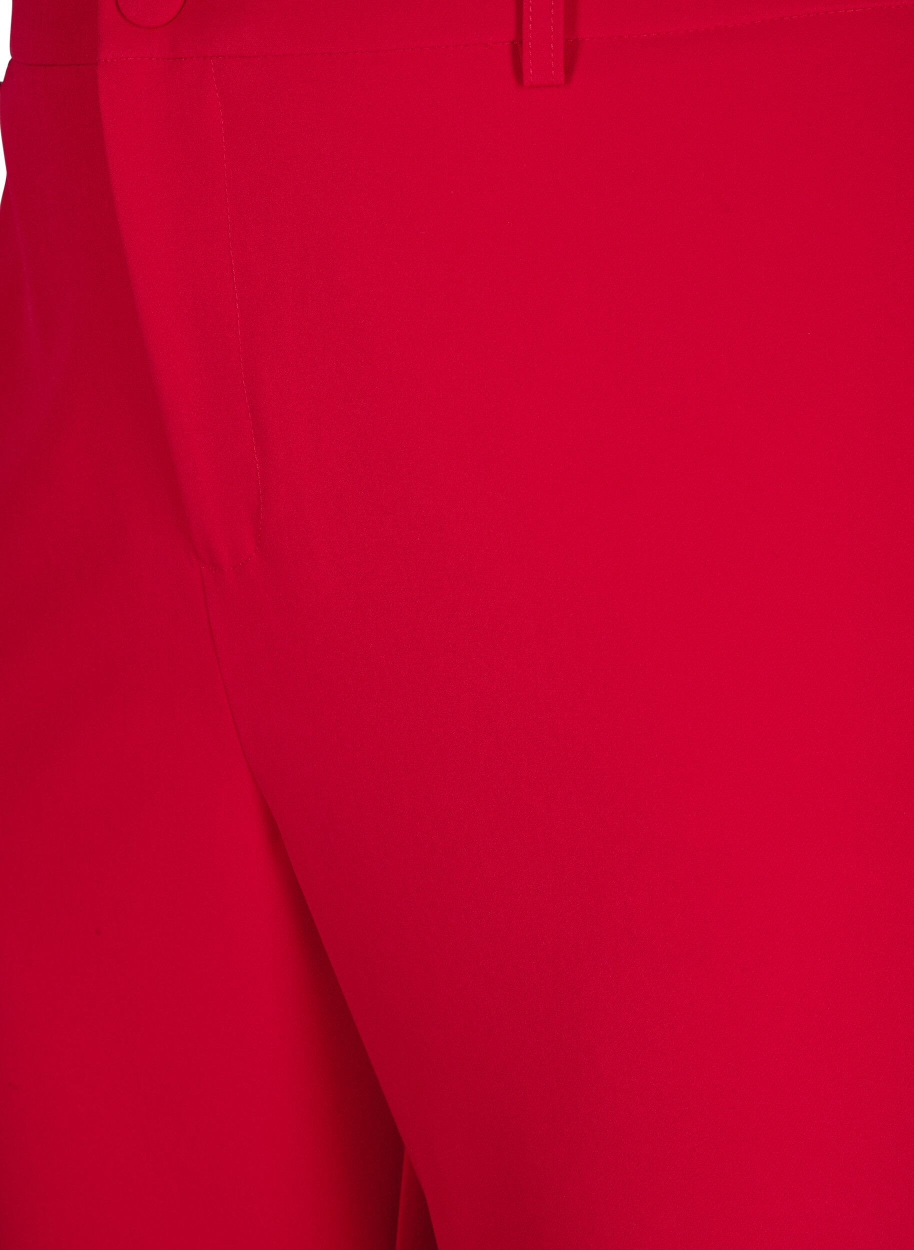 Zizzi Pantalon met zakken, Tango Red, Packshot image number 2