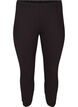 Basic 3/4 legging met ruche detail, Black, Packshot image number 0